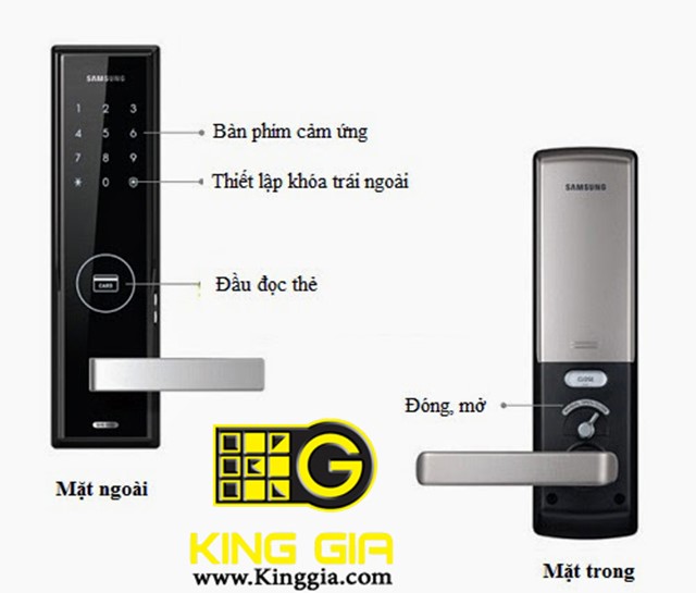 Khoá điện tử SAMSUNG SHS H505 2